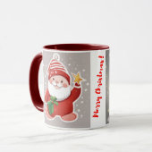 Exklusive Weihnachtsfeier: Roter Weihnachtsmann, S Tasse (Vorderseite Links)