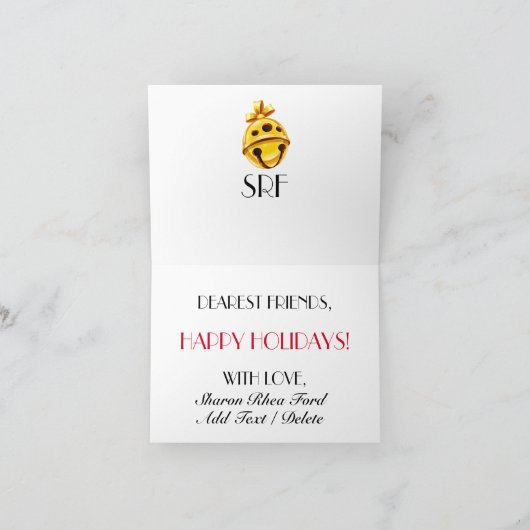 Exklusive Weihnachtskarte Feiertagskarte (Innenseite)