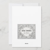 Exklusive Weihnachtskarte Feiertagskarte (Rückseite)