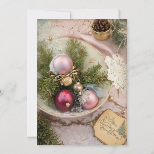 Exklusive Weihnachtskarten Feiertagskarte (Vorderseite)