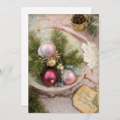 Exklusive Weihnachtskarten Feiertagskarte (Vorne/Hinten)