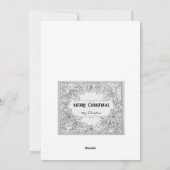 Exklusive Weihnachtskarten Feiertagskarte (Rückseite)