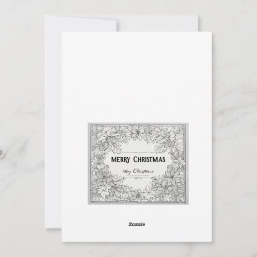 Exklusive Weihnachtskarten Feiertagskarte (Rückseite)