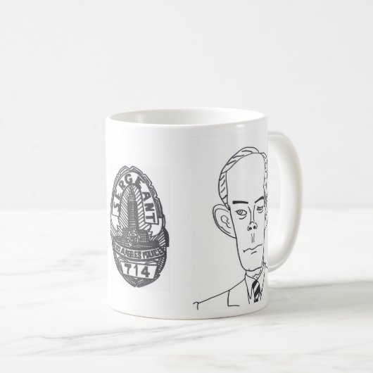 EXKLUSIVER Dragnet T.V. Show Mug Kaffeetasse (VorderseiteRechts)