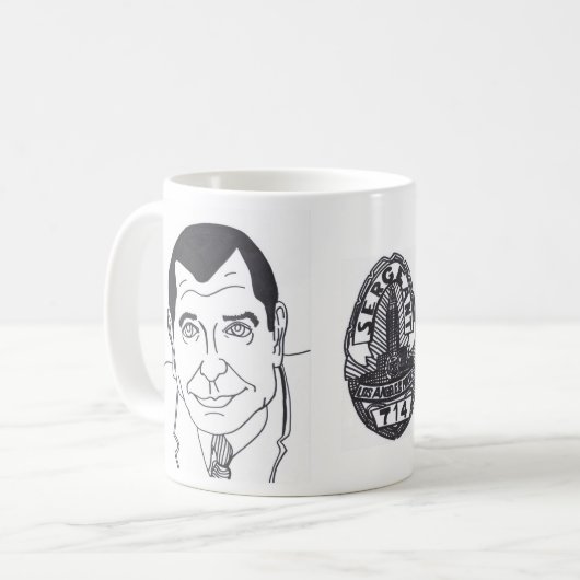 EXKLUSIVER Dragnet T.V. Show Mug Kaffeetasse (Vorderseite Links)