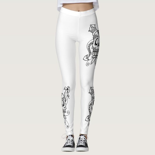 Exklusiver Entwurf der Gamaschen. Sculls Leggings (Vorderseite)