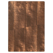 Exklusiver Luxus aus Kupfermetall mit Monogramm Klemmbrett (Rückseite)