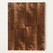 Exklusiver Luxus aus Kupfermetall mit Monogramm Planer (Rückseite)