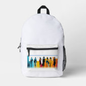 "Exklusiver Online-Verkauf: [Lederbezug]- Limited  Bedruckter Rucksack (Vorderseite)