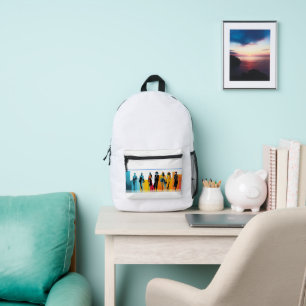 "Exklusiver Online-Verkauf: [Lederbezug]- Limited  Bedruckter Rucksack