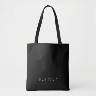 Exklusiver persönlicher klassischer schwarzer weiß tasche