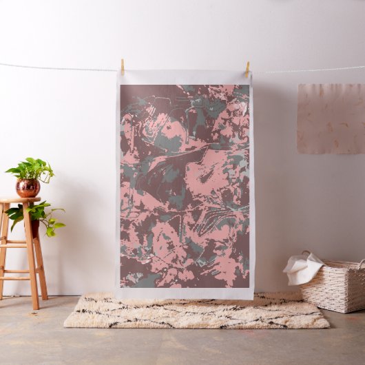 Exklusives, braunes rosa Muster Stoff (Beispiel)