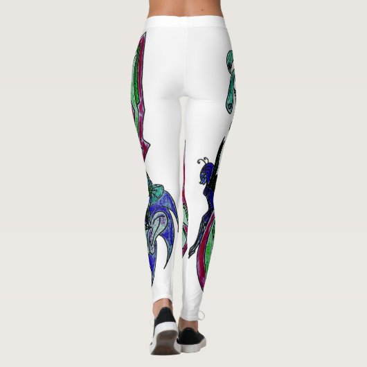 Exklusives Design Crazy . Leggings (Rückseite)