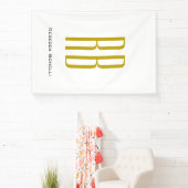 Exklusives einzigartiges Gold-Farben-Monogramm Mod Banner (InSitu)