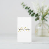 Exklusives einzigartiges Gold-Farben-Monogramm Mod Begleitkarte (Stehend Vorderseite)