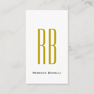 Exklusives einzigartiges Gold-Farben-Monogramm Mod Begleitkarte