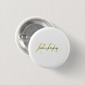 Exklusives einzigartiges Gold-Farben-Monogramm Mod Button (Vorne & Hinten)