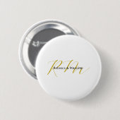 Exklusives einzigartiges Gold-Farben-Monogramm Mod Button (Vorne & Hinten)