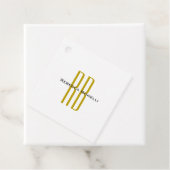 Exklusives einzigartiges Gold-Farben-Monogramm Mod Geschenkanhänger (Beispiel)