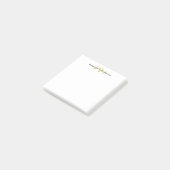 Exklusives einzigartiges Gold-Farben-Monogramm Mod Post-it Klebezettel (angewinkelt)