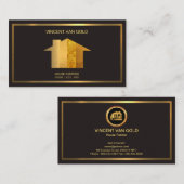 Exklusives GoldZuhause malt Visitenkarte (Vorne/Hinten)