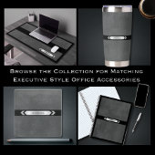 Exklusives Schwarz-Graues Monogramm-Journal Notizb Notizblock