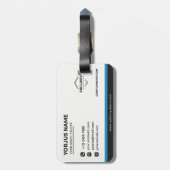 Exklusives Schwarzgeschäft Gepäckanhänger (Rückseite vertikal)