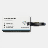 Exklusives Schwarzgeschäft Gepäckanhänger (Rückseite horizontal)