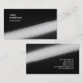 Exklusives Sondermuster Modernes Gray Trendy Visitenkarte (Vorne/Hinten)