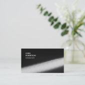 Exklusives Sondermuster Modernes Gray Trendy Visitenkarte (Stehend Vorderseite)
