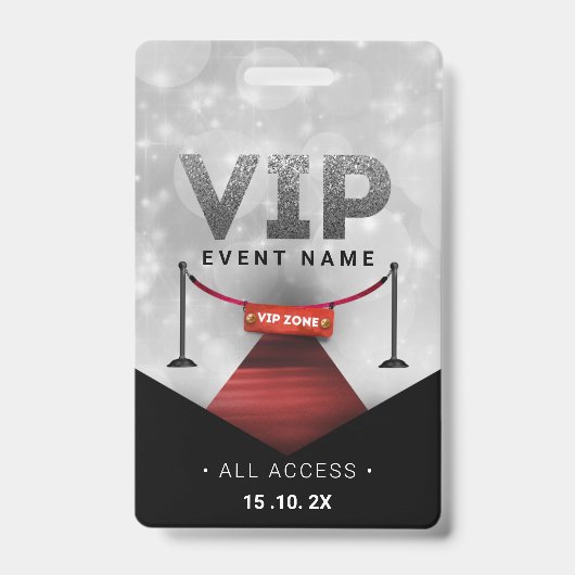 Exklusives VIP-Access-Ereignis Ausweis (Vorderseite)