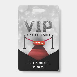 Exklusives VIP-Access-Ereignis Ausweis
