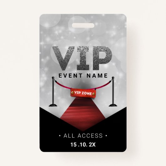 Exklusives VIP-Access-Ereignis Ausweis (Vorderseite)