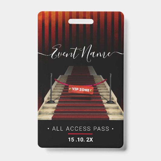 Exklusives VIP-Access-Ereignis Ausweis (Vorderseite)