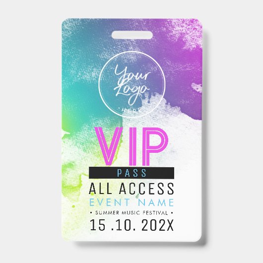 Exklusives VIP-Zugangs-Event Ausweis (Vorderseite)