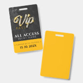 Exklusives VIP-Zugangs-Event Ausweis (Vorder- & Rückseite)