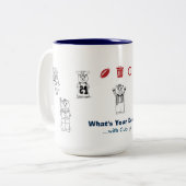 EXKLUSIVES "was ist Ihr Abkommen? … mit CUB" Zweifarbige Tasse (Vorderseite Links)