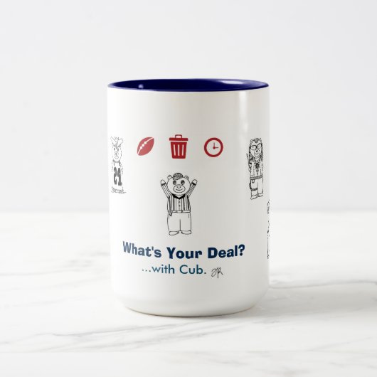 EXKLUSIVES "was ist Ihr Abkommen? … mit CUB" Zweifarbige Tasse (Mittel)