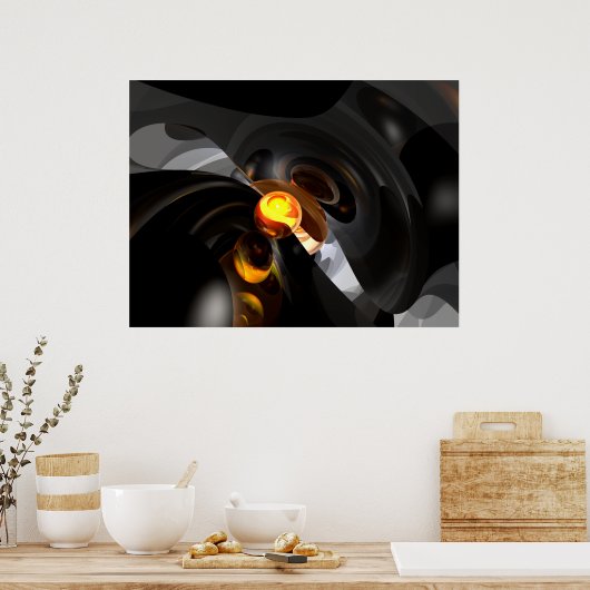 Exklusivität Abstraktes Poster (Küche)