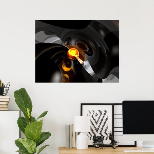 Exklusivität Abstraktes Poster (Heimbüro)