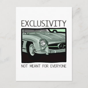 Exklusivität und Reichtum - alter Gullwing-Klassik Postkarte