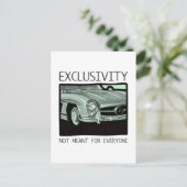 Exklusivität und Reichtum - alter Klassiker von Gu Postkarte (Stehend Vorderseite)