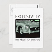 Exklusivität und Reichtum - alter Klassiker von Gu Postkarte (Vorne/Hinten)