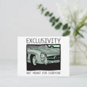 Exklusivität und Reichtum - alter Klassiker von Gu Postkarte (Stehend Vorderseite)