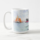 Exkursions-Pier 1901 Venedigs Italien Kaffeetasse (Links)