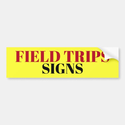 EXKURSIONS-ZEICHEN-Zeichen/sticker/MAGNET Autoaufkleber (Vorne)