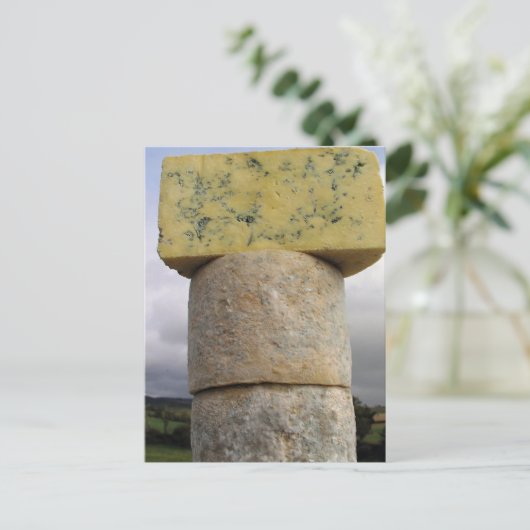 Exmoor Blue Cheese, Lydeard St Lawrence, Somerset Postkarte (Stehend Vorderseite)
