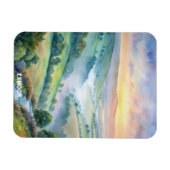 Exmoor National Park Aquarellbilder Magnet (Horizontal)