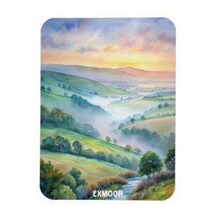 Exmoor National Park Aquarellbilder Magnet