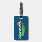 Exmoor National Park Retro Gepäckanhänger (Rückseite vertikal)